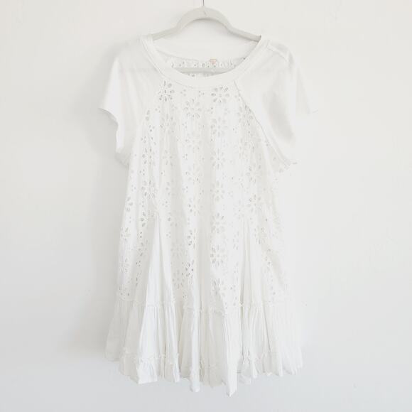 Free People White Eyelet Dress - Picture 4 of 11